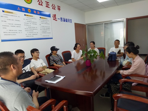 8月14日，91制片
节水宣传小分队赴由拳社区详细了解五水共治情况2