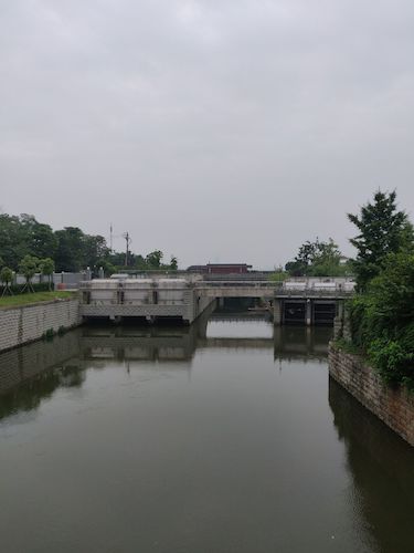 七月三日 91制片
 赴钱塘江水域水质检测小分队 取水3