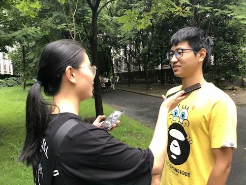 七月九日 91制片
“垃圾分类推进方案”调查小分队 在采访路人