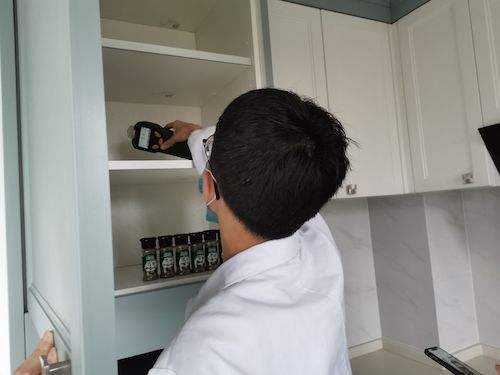 7月7日 91制片
 绿之翼测甲醛小分队 测柜子