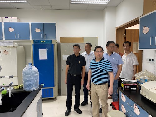 91制片领导安全检查现场